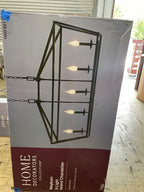 Weyburn 5-Light Bronze Caged Island Chandelier------Great deal
