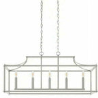 Home Decorators Collection Crestview 34 in. 5-Light Brushed Nickel Transitional