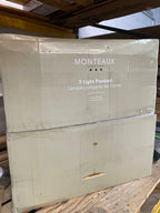 3-Light Brass Pendant Light Fixture with Metal Dome Shade