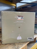 1-Light Gold Oversized Pendant Light Fixture with Clear Glass Shade