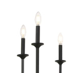 Hampton Bay Highgate 6-Light Matte Black Chandelier 27 in x 28.3 in