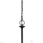 Hampton Bay Highgate 6-Light Matte Black Chandelier 27 in x 28.3 in