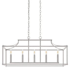 Home Decorators Collection Crestview 34 in. 5-Light Brushed Nickel Transitional