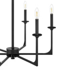 Hampton Bay Highgate 6-Light Matte Black Chandelier 27 in x 28.3 in
