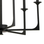 Hampton Bay Highgate 6-Light Matte Black Chandelier 27 in x 28.3 in