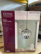 Home Decorators Collection 4- Light Bronze Caged Chandelier