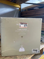 1-Light Gold Oversized Pendant Light Fixture with Clear Glass Shade