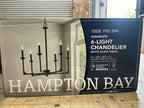 Hampton Bay Highgate 6-Light Matte Black Chandelier 27 in x 28.3 in