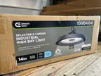 CE 14 in. LED Lumen Changing 400/600/750-Watt Equivalence Round High Bay Matte