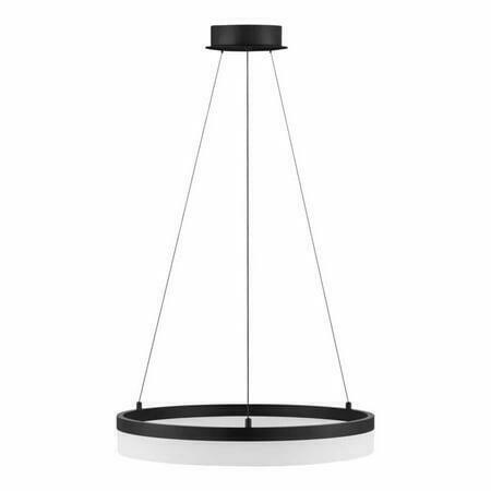 Home Decorators Collection Kipling 35-Watt Integrated LED Black Modern Pendant