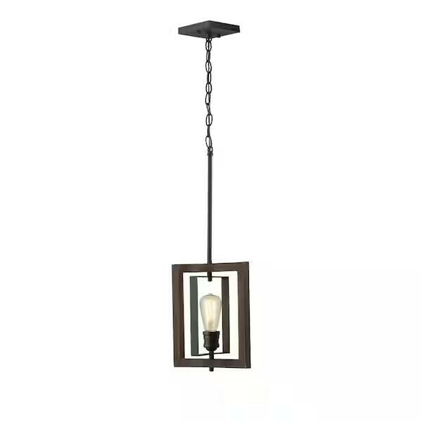 Palermo Grove 10 in. 1-Light Gilded Iron Kitchen Island Mini-Pendant