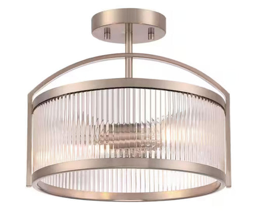 12 in. Gold Semi-Flush Mount