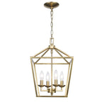 Home Decorators Collection Weyburn 4-Light Gold Farmhouse Chandelier Light