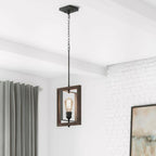 Palermo Grove 10 in. 1-Light Gilded Iron Kitchen Island Mini-Pendant