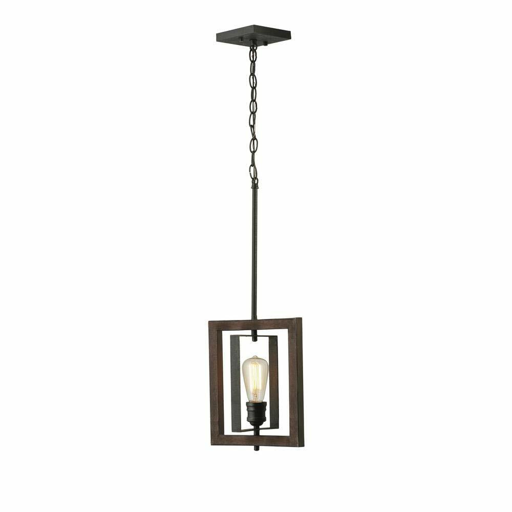 Palermo Grove 10 in. 1-Light Gilded Iron Kitchen Island Mini-Pendant