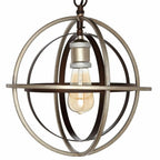Home Decorators Collection 27030 1-Light Bronze & Champagne Pewter Mini Pendant