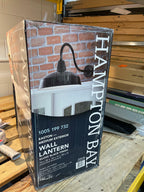 Hampton Bay Lighting 1-Light Black Outdoor Barn Wall Lantern Sconce(KHC1691A-3)