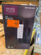 Ansel 11.3 in. Black Modern Bubble Glass Integrated LED Hardwired Garage and Porch Outdoor Wall Light Cylinder Sconce