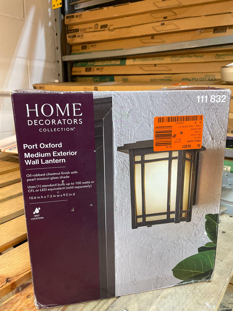 Home Decorators Collection Port Oxford 1-Light Outdoor Oil Rubbed Chestnut Wall Lantern
