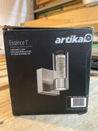 Essence 4.92 in. Brushed Nickel LED Vanity Wall Light